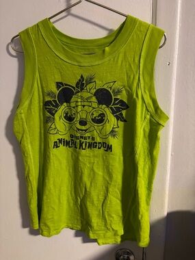 Disney Parks Animal Kingdom Neon Green Long Sleeve Shirt Mickey Size M
(941)